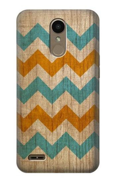 S3033 Vintage Wood Chevron Graphic Printed Case Cover Custodia per LG K10 (2018), LG K30