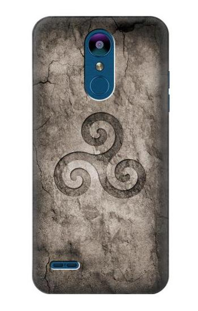 S2892 Triskele Symbol Stone Texture Case Cover Custodia per LG K8 (2018)