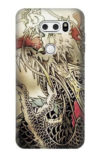 S0122 Yakuza Tattoo Case Cover Custodia per LG V30, LG V30 Plus, LG V30S ThinQ, LG V35, LG V35 ThinQ