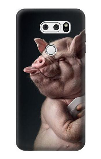 S1273 Crazy Pig Case Cover Custodia per LG V30, LG V30 Plus, LG V30S ThinQ, LG V35, LG V35 ThinQ