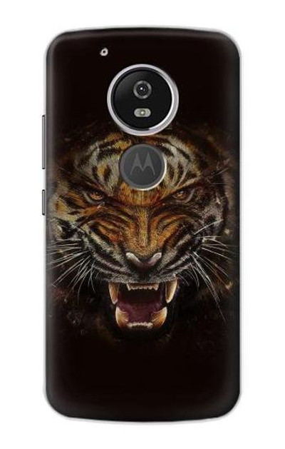 S0575 Tiger Face Case Cover Custodia per Motorola Moto G6 Play, Moto G6 Forge, Moto E5