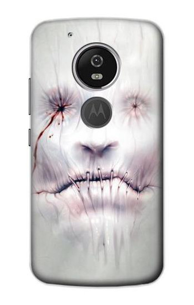 S0884 Horror Face Case Cover Custodia per Motorola Moto G6 Play, Moto G6 Forge, Moto E5