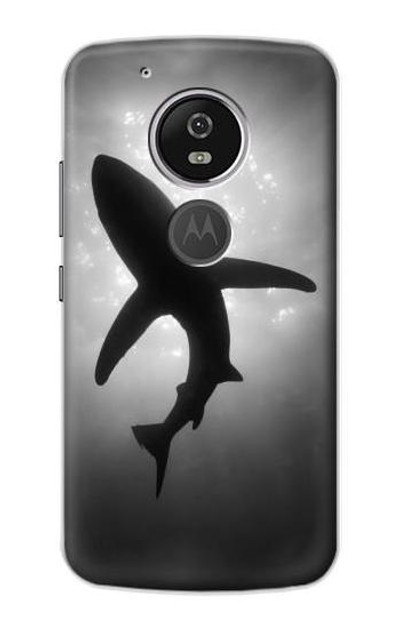 S2367 Shark Monochrome Case Cover Custodia per Motorola Moto G6 Play, Moto G6 Forge, Moto E5