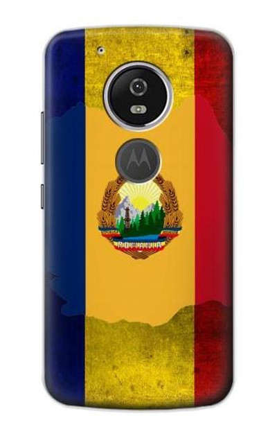 S3021 Romania Flag Case Cover Custodia per Motorola Moto G6 Play, Moto G6 Forge, Moto E5