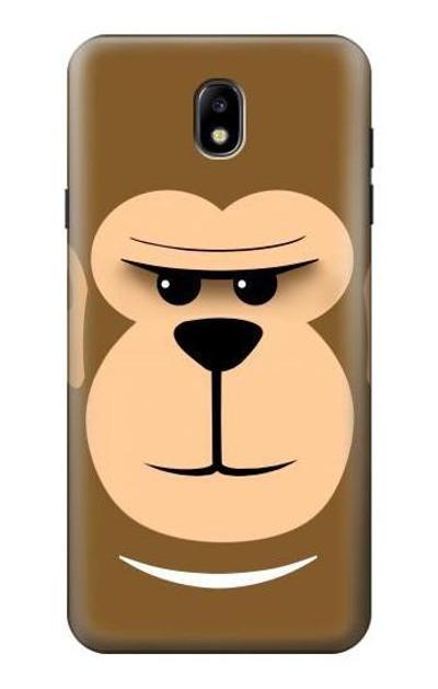 S2721 Cute Grumpy Monkey Cartoon Case Cover Custodia per Samsung Galaxy J7 (2018), J7 Aero, J7 Top, J7 Aura, J7 Crown, J7 Refine, J7 Eon, J7 V 2nd Gen, J7 Star