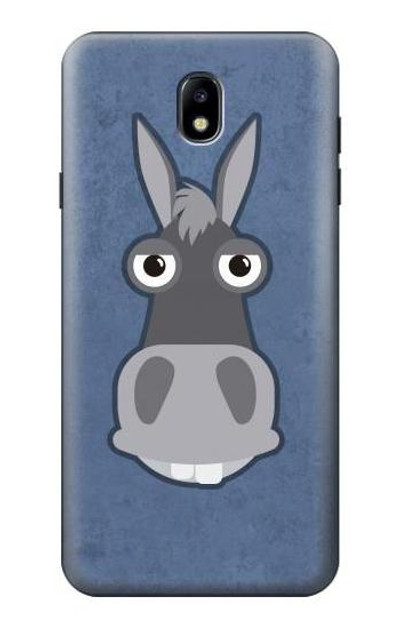 S3271 Donkey Cartoon Case Cover Custodia per Samsung Galaxy J7 (2018), J7 Aero, J7 Top, J7 Aura, J7 Crown, J7 Refine, J7 Eon, J7 V 2nd Gen, J7 Star