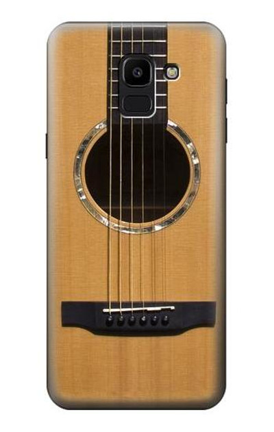 S0057 Acoustic Guitar Case Cover Custodia per Samsung Galaxy J6 (2018)