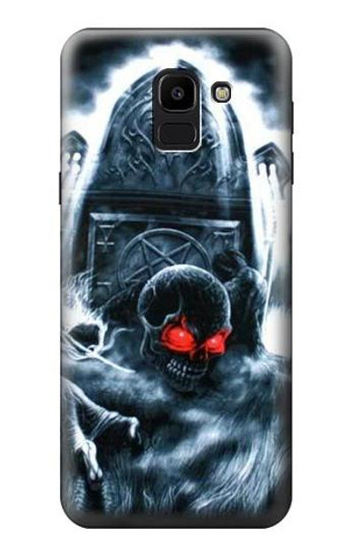 S0297 Zombie Dead Man Case Cover Custodia per Samsung Galaxy J6 (2018)