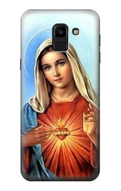 S2420 The Virgin Mary Santa Maria Case Cover Custodia per Samsung Galaxy J6 (2018)