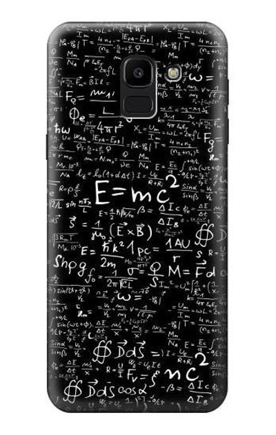 S2574 Mathematics Physics Blackboard Equation Case Cover Custodia per Samsung Galaxy J6 (2018)