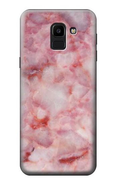 S2843 Pink Marble Texture Case Cover Custodia per Samsung Galaxy J6 (2018)