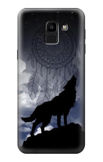 S3011 Dream Catcher Wolf Howling Case Cover Custodia per Samsung Galaxy J6 (2018)