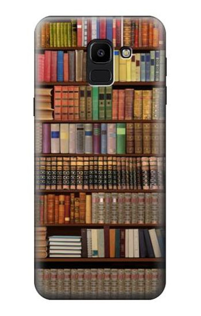 S3154 Bookshelf Case Cover Custodia per Samsung Galaxy J6 (2018)