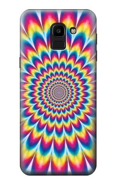 S3162 Colorful Psychedelic Case Cover Custodia per Samsung Galaxy J6 (2018)