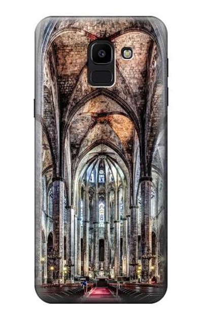 S3210 Santa Maria Del Mar Cathedral Case Cover Custodia per Samsung Galaxy J6 (2018)