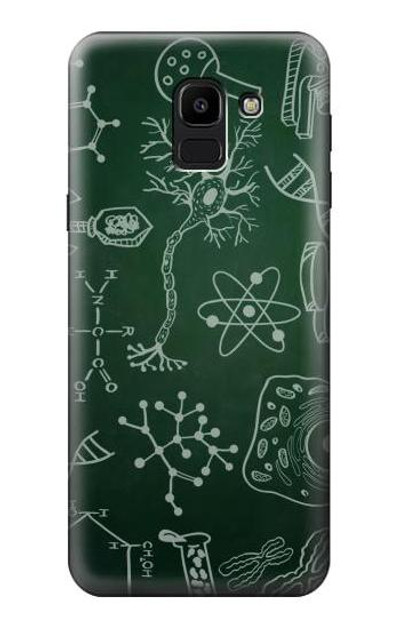 S3211 Science Green Board Case Cover Custodia per Samsung Galaxy J6 (2018)