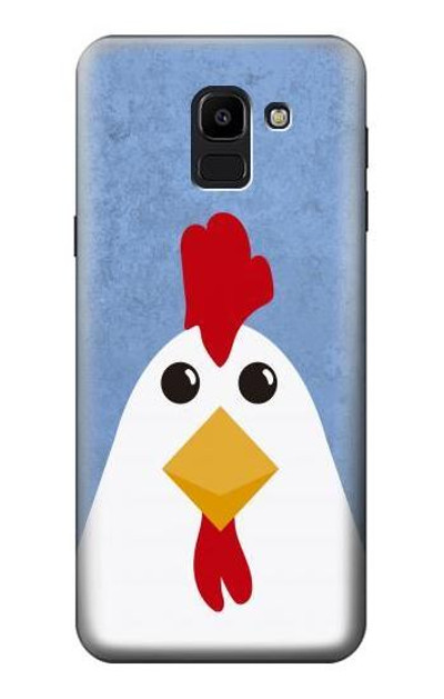 S3254 Chicken Cartoon Case Cover Custodia per Samsung Galaxy J6 (2018)