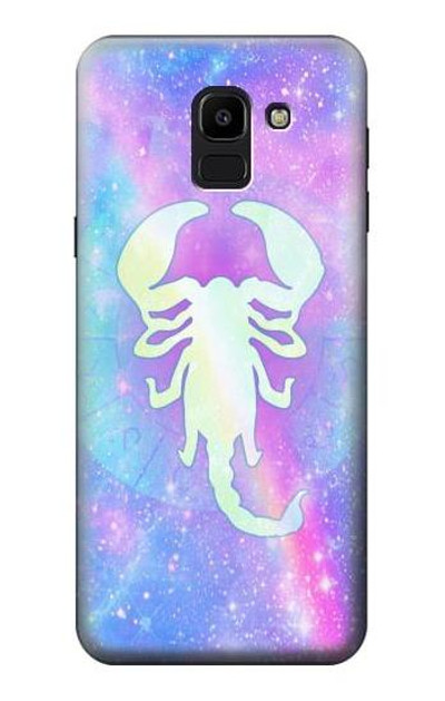 S3267 Zodiac Scorpio Case Cover Custodia per Samsung Galaxy J6 (2018)