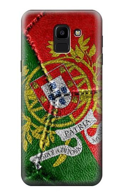 S3300 Portugal Flag Vintage Football Graphic Case Cover Custodia per Samsung Galaxy J6 (2018)