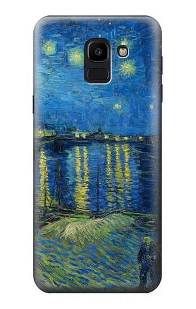 S3336 Van Gogh Starry Night Over the Rhone Case Cover Custodia per Samsung Galaxy J6 (2018)