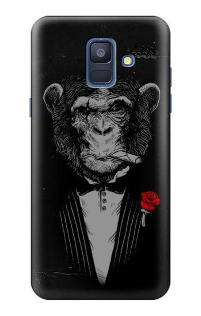 S3167 Funny Monkey God Father Case Cover Custodia per Samsung Galaxy A6 (2018)