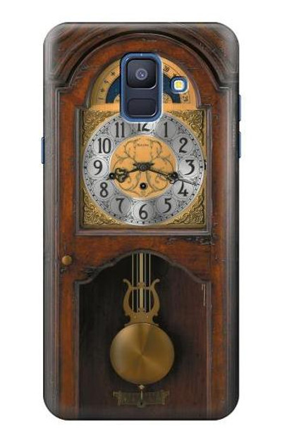 S3173 Grandfather Clock Antique Wall Clock Case Cover Custodia per Samsung Galaxy A6 (2018)