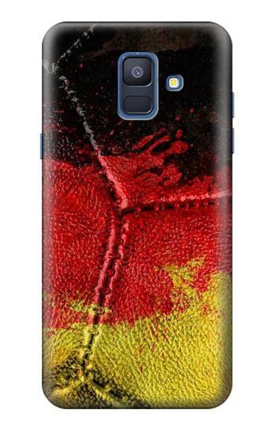 S3303 Germany Flag Vintage Football Graphic Case Cover Custodia per Samsung Galaxy A6 (2018)