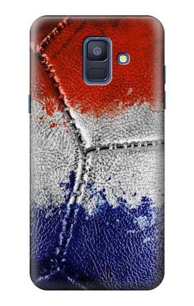 S3304 France Flag Vintage Football Graphic Case Cover Custodia per Samsung Galaxy A6 (2018)