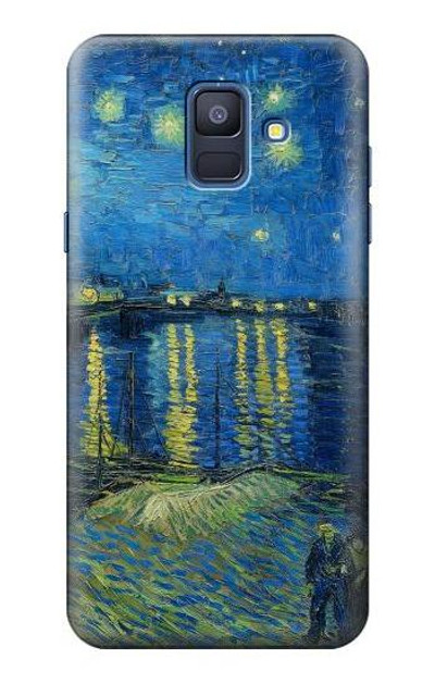 S3336 Van Gogh Starry Night Over the Rhone Case Cover Custodia per Samsung Galaxy A6 (2018)