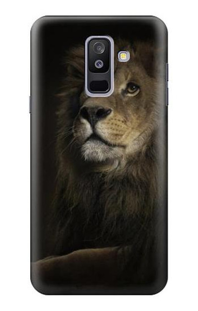 S0472 Lion Case Cover Custodia per Samsung Galaxy A6+ (2018), J8 Plus 2018, A6 Plus 2018