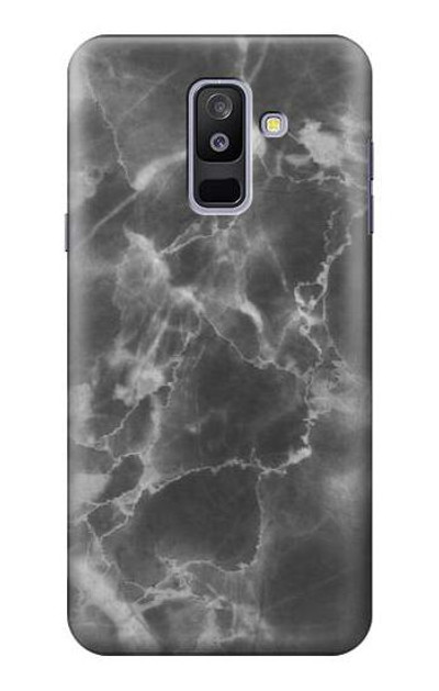 S2526 Black Marble Graphic Printed Case Cover Custodia per Samsung Galaxy A6+ (2018), J8 Plus 2018, A6 Plus 2018