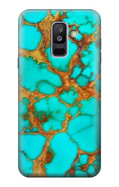 S2688 Aqua Copper Turquoise Gemstone Graphic Case Cover Custodia per Samsung Galaxy A6+ (2018), J8 Plus 2018, A6 Plus 2018