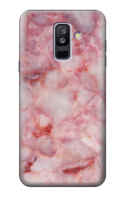 S2843 Pink Marble Texture Case Cover Custodia per Samsung Galaxy A6+ (2018), J8 Plus 2018, A6 Plus 2018