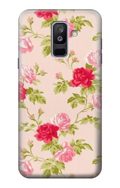 S3037 Pretty Rose Cottage Flora Case Cover Custodia per Samsung Galaxy A6+ (2018), J8 Plus 2018, A6 Plus 2018