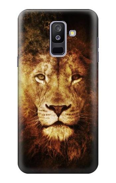 S3182 Lion Case Cover Custodia per Samsung Galaxy A6+ (2018), J8 Plus 2018, A6 Plus 2018