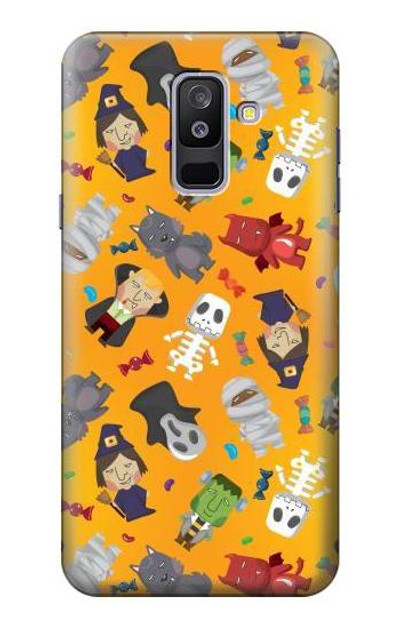 S3275 Cute Halloween Cartoon Pattern Case Cover Custodia per Samsung Galaxy A6+ (2018), J8 Plus 2018, A6 Plus 2018