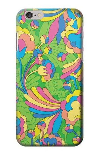 S3273 Flower Line Art Pattern Case Cover Custodia per iPhone 6 6S