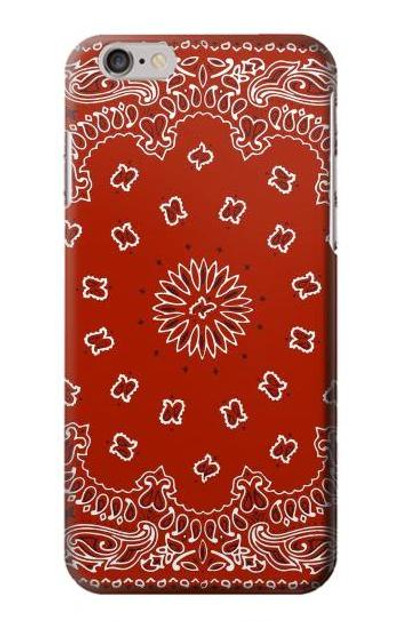 S3355 Bandana Red Pattern Case Cover Custodia per iPhone 6 Plus, iPhone 6s Plus