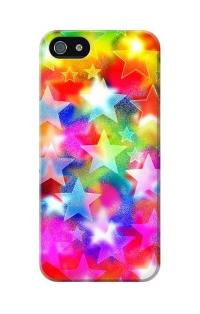 S3292 Colourful Disco Star Case Cover Custodia per iPhone 5C