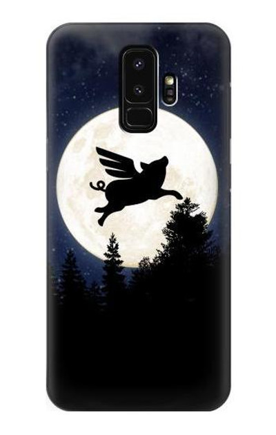 S3289 Flying Pig Full Moon Night Case Cover Custodia per Samsung Galaxy S9 Plus