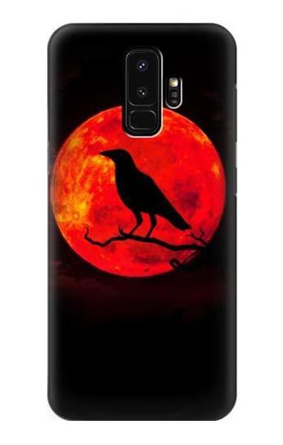 S3328 Crow Red Moon Case Cover Custodia per Samsung Galaxy S9 Plus