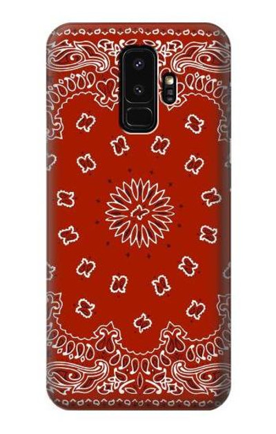 S3355 Bandana Red Pattern Case Cover Custodia per Samsung Galaxy S9 Plus