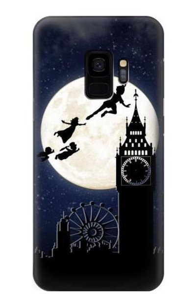 S3249 Peter Pan Fly Full Moon Night Case Cover Custodia per Samsung Galaxy S9