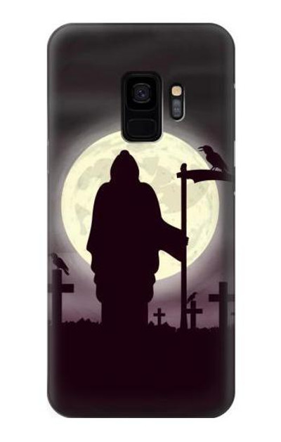 S3262 Grim Reaper Night Moon Cemetery Case Cover Custodia per Samsung Galaxy S9