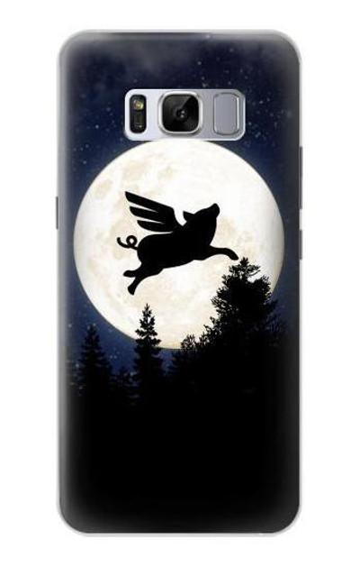 S3289 Flying Pig Full Moon Night Case Cover Custodia per Samsung Galaxy S8 Plus