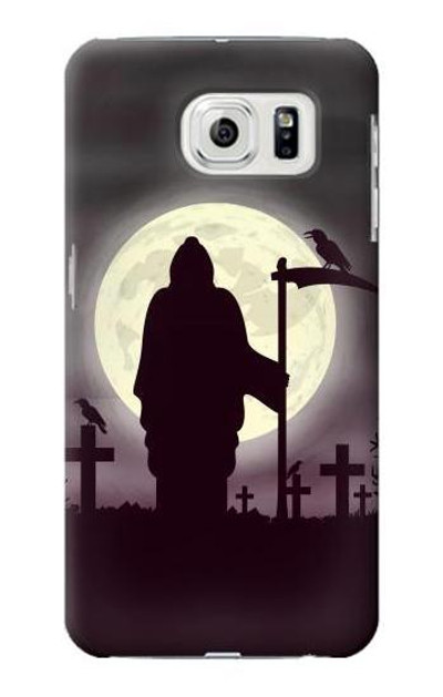 S3262 Grim Reaper Night Moon Cemetery Case Cover Custodia per Samsung Galaxy S7 Edge