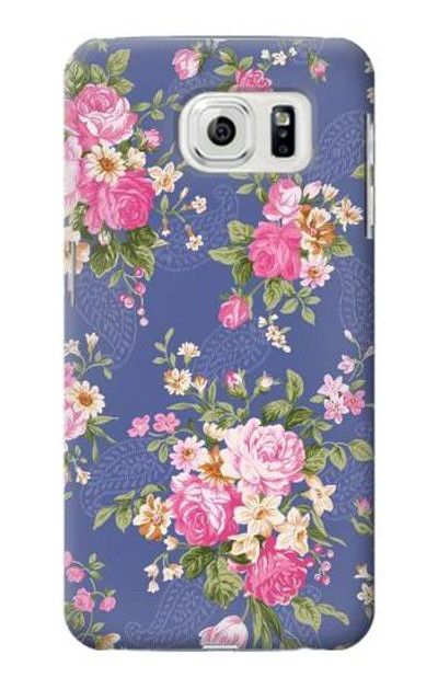 S3265 Vintage Flower Pattern Case Cover Custodia per Samsung Galaxy S7 Edge