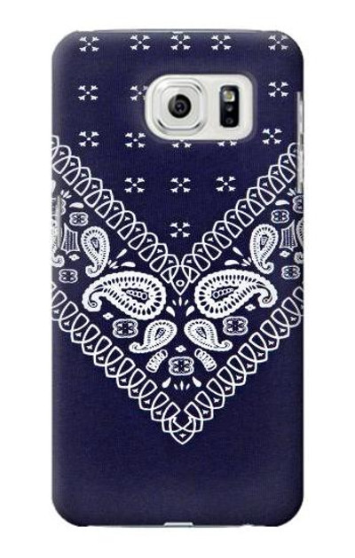 S3357 Navy Blue Bandana Pattern Case Cover Custodia per Samsung Galaxy S7 Edge