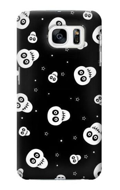 S3261 Smile Skull Halloween Pattern Case Cover Custodia per Samsung Galaxy S7