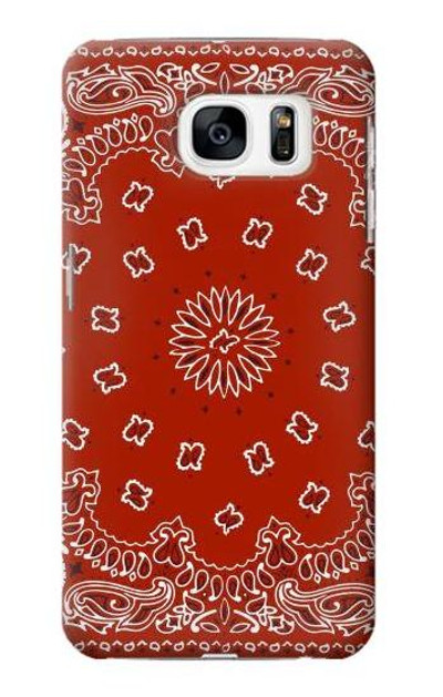S3355 Bandana Red Pattern Case Cover Custodia per Samsung Galaxy S7